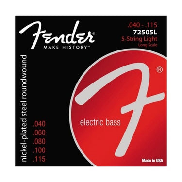 Juego De Cuerdas Fender Bajo Eléctrico 5cdas, .40-115, 7250-5l , 0737250453